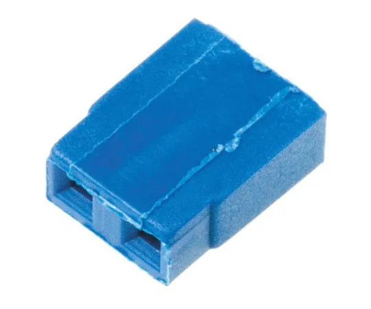 63-8313-13　HARWIN Jumper Female Straight Blue Open Top 2 Way 1 Row 2.54mm Pitch　M7571-05