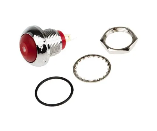 63-8063-24　RS PRO Single Pole Single Throw (SPST) Momentary Yellow LED Miniature Push Button Switch, IP67, 13.6 (Dia.)mm,　891-9842