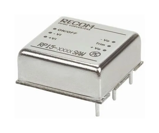 63-8321-17　Recom RP15 AW 15W Isolated DC-DC Converter Through Hole, Voltage in 9 → 36 V dc, Voltage out 15V dc　RP15-2415SAW