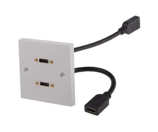 63-8086-16　Single Gang 2 Way Female HDMI Faceplate　919-4072