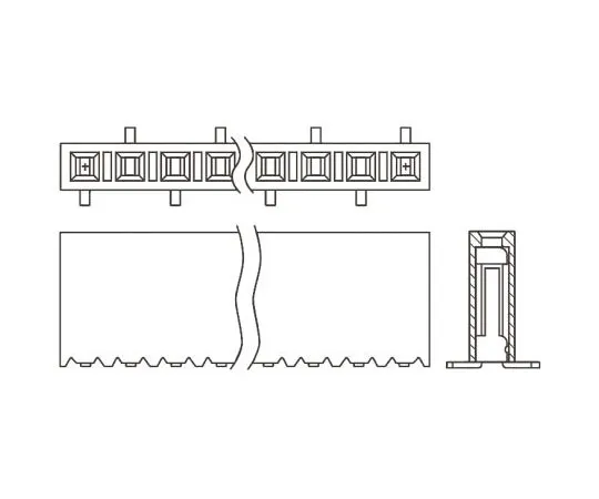 63-8122-22　Samtec SSM Series 2.54mm Pitch 14 Way 1 Row Straight PCB Socket, Surface Mount, Solder Termination　SSM-114-L-SV
