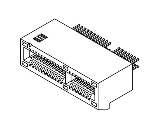 63-8123-50　Samtec PCIE Series, FemalePCBEdge Connector, Edge Mount Mount, 36 Way, 2 Row, 1mm Pitch, 2.5A　PCIE-036-02-F-D-EMS2