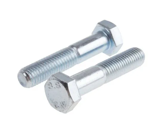 63-8082-41　Bright Zinc Plated Steel Hex Bolt, M14 x 70mm　917-3264
