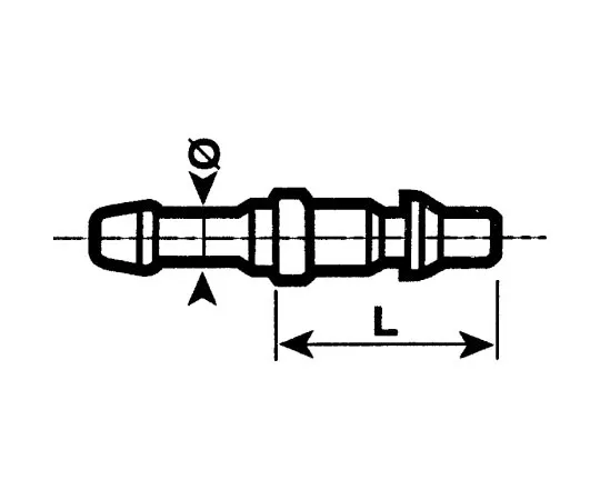63-8124-38　Staubli Pneumatic Quick Connect Coupling Stainless Steel 13mm Hose Barb　RBE 06.6813