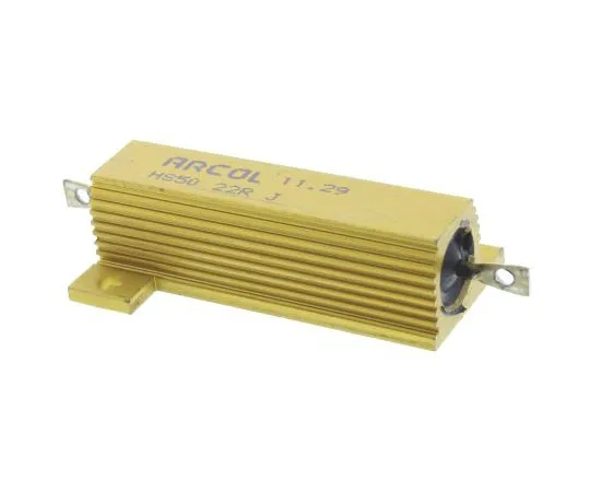 63-8302-96　Arcol HS50 Series Aluminium Ho***d Axial Wire Wound Panel Mount Resistor, 22Ω ±5% 50W　HS50 22R J