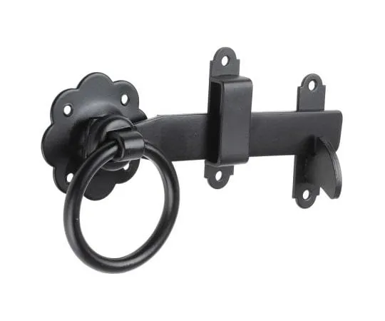63-8065-26　RS PRO Steel Ring Gate Latch with Black Epoxy Finish　894-6777