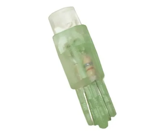 63-8313-52　LED Reflector Bulb, Wedge, Green, T-1 3/4 Lamp, 4.5mm dia., 24 V　LE-0509-01G