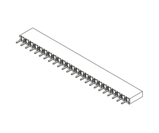 63-8122-88　Samtec BCS Series 2.54mm Pitch 24 Way 1 Row Straight PCB Socket, Through Hole, Solder Termination　BCS-124-L-S-TE