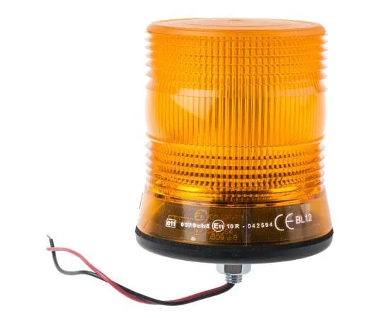 63-8071-43　LED, Flashing Beacon, Amber, Single Point, 10 → 30 V dc　907-6031
