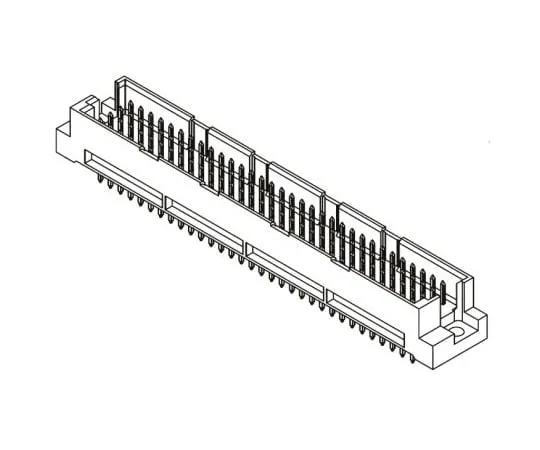63-8124-04　ERNI ERNIPRESS Series 128 Way 2.54mm Pitch, Type RD Class C2, 4 Row, Straight DIN 41612 Connector, Plug　374463