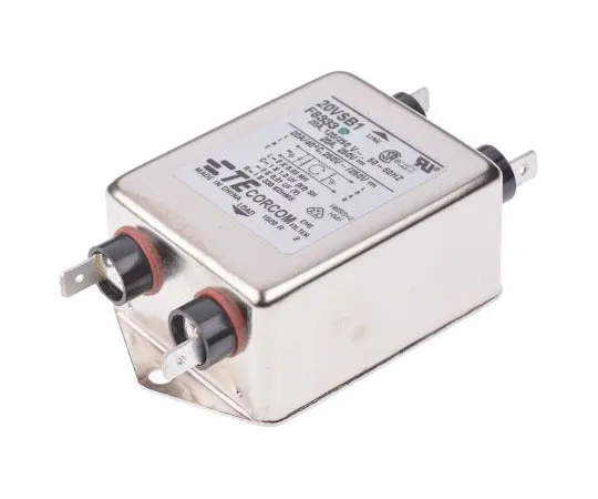 63-8057-36　TE Connectivity Corcom SB Series 20A 250 V ac 50 Hz, 60 Hz Flange Mount RFI Filter, with Spade Terminals, Single Phase　1-1609034-9