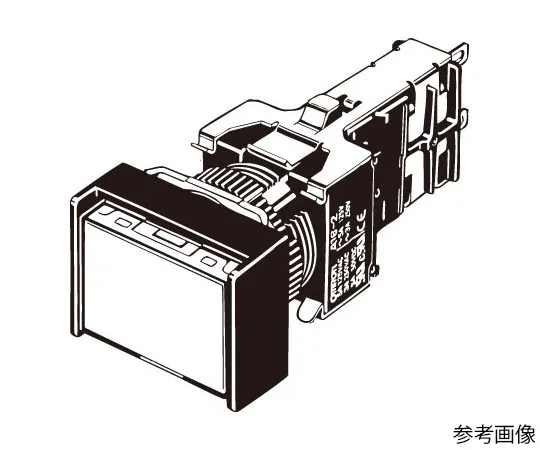 62-4731-14　［Discontinued］Indicator lamp (Φ16) Rectangular Oil resistance Type Soldering Terminal M16　M165-JPY-T1