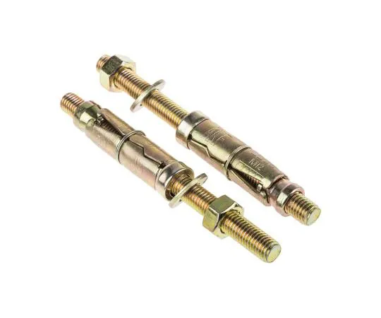 63-8072-31　RS PRO Carbon Steel Shield Anchor M12, fixing hole diameter 20mm, length 75mm　908-6886