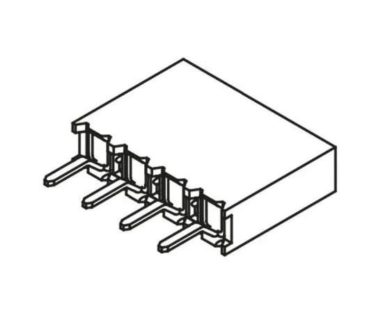 63-8122-72　Samtec BCS Series 2.54mm Pitch 4 Way 1 Row Straight PCB Socket, Through Hole, Solder Termination　BCS-104-L-S-TE
