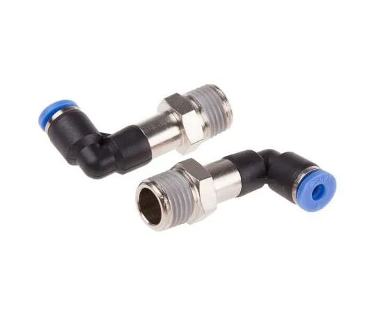 63-8079-80　RS PRO Elbow Connector, R 1/4 Male, Push In 4 mm　916-0766