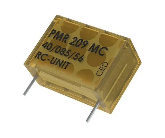 63-8306-90　KEMET RC Capacitor 100nF 47Ω Tolerance ±20% 250 V ac, 630 V dc 1-way Through Hole PMR209 Series　PMR209MC6100M047R30