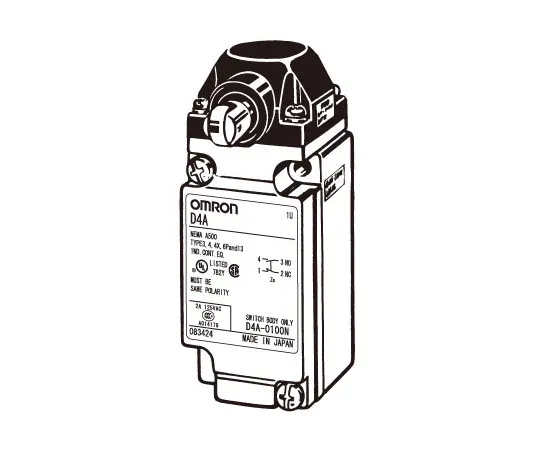 62-4832-58　［Discontinued］Small heavy equipment limit switch D4A-N　D4A-3C07-VN