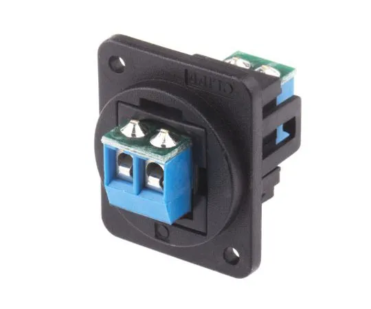 63-8068-33　RS PRO Terminal Block Connector, 2 Way/Pole, Feed Through Terminals Panel Mount, 25 V ac, 60 V dc Female　898-7637