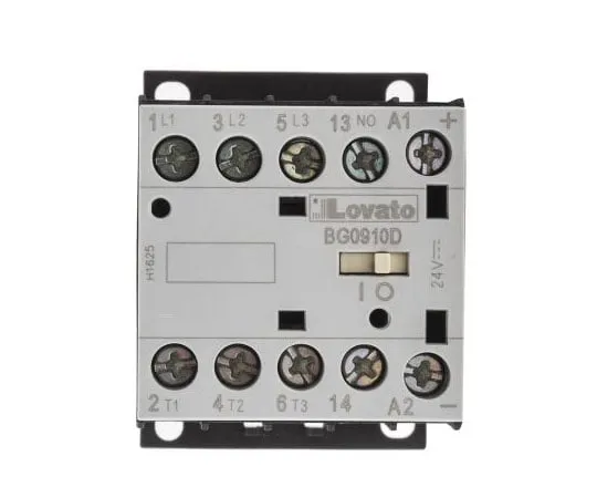 63-8062-29　Lovato 3 Pole Contactor, 9 A, 24 V dc Coil, Orange, 3NO/1NO, 4 kW　11BG0910D024