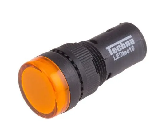 63-8073-95　RS PRO Yellow LED Pilot Light, 16mm Cutout, IP40, Round, 12 V ac/dc, 20 mA　909-2474