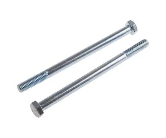 63-8082-24　Bright Zinc Plated Steel Hex Bolt, M10 x 140mm　917-3188