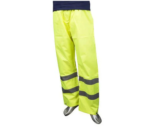 63-8084-73　RS PRO Yellow Hi-Vis Unisex's Polyester Waterproof Tro***rs Imperial Waist 40 → 41in　918-5850
