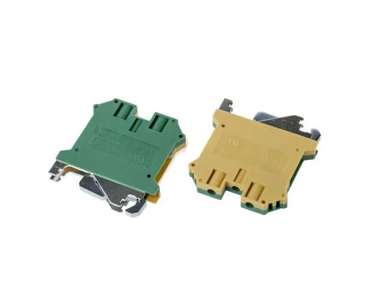63-8055-60　RS PRO 2 Way DIN Rail Earth Block, Screw 26 → 10 AWG　878-7575