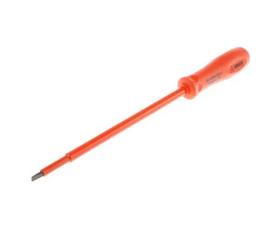 63-8074-95　RS Pro, VDE 1000V Approved Slotted Insulated Screwdriver 5 x 1 mm Tip 203 mm Alloy Steel　911-1106