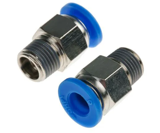 63-8079-65　RS PRO Pneumatic Straight Threaded-to-Tube Adapter, R 1/8 Male, Push In 6 mm　916-0713