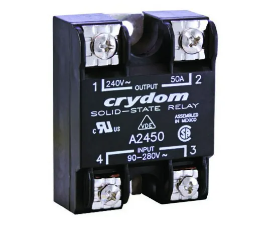 63-8313-73　Sensata / Crydom 50 A SPST Solid State Relay, Instantaneous, Panel Mount, SCR, 280 V rms Maximum Load　A2450-10