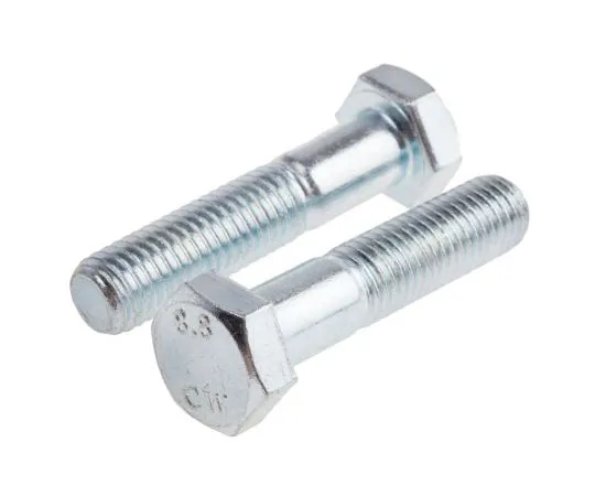 63-8082-16　Bright Zinc Plated Steel Hex Bolt, M10 x 65mm　917-3160