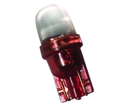 63-8313-55　LED Reflector Bulb, Wedge, Red, T-3 1/4 Lamp, 10mm dia., 24 V　LE-0509-02R