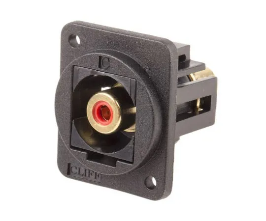 63-8068-29　RS PRO Black Panel Mount RCA Socket　898-7615