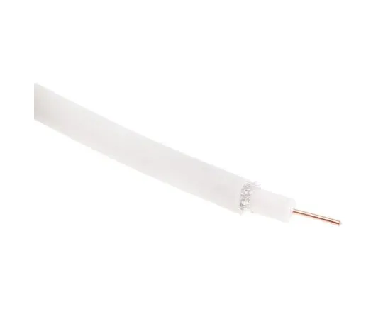 63-8080-21　RS PRO White Unterminated to Unterminated RG6 Coaxial Cable, 75 Ω 6.5mm OD 100m　916-4106