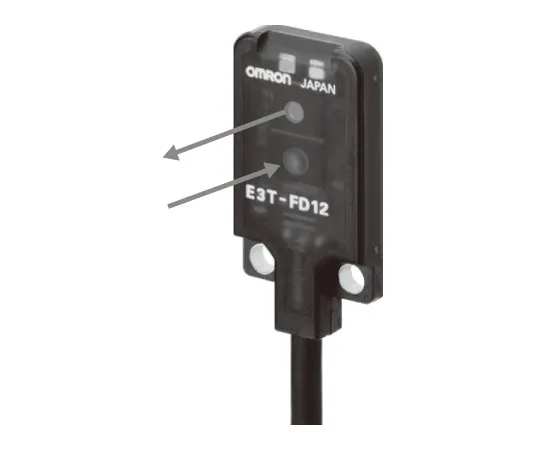 62-4715-91　［Discontinued］Photoelectric sensor with built-in amplifier (Ultra-compact / thin) E3T　E3T-FD12-ECON 0.3M