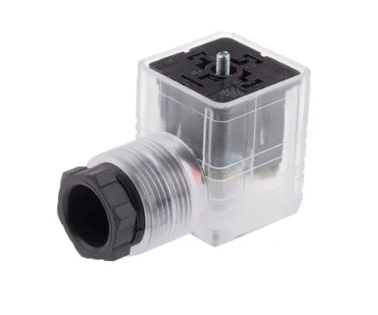 63-8067-12　RS PRO 2P+E DIN 43650 A, Female Solenoid Connector, 12 V dc Voltage　896-2085