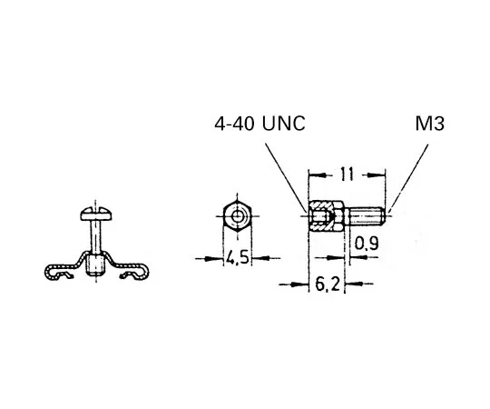 63-8124-20　Harting Female Jack Screw for *** with 9-50 Way Contacts　9670009974
