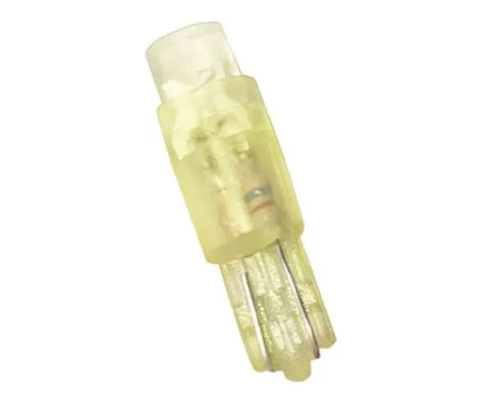 63-8313-46　LED Reflector Bulb, Wedge, Yellow, T-1 3/4 Lamp, 4.5mm dia., 24 V　LE-0509-01Y
