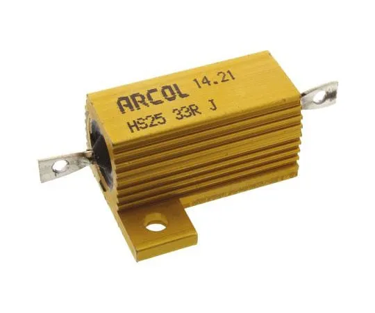 63-8303-07　Arcol HS25 Series Aluminium Ho***d Axial Wire Wound Panel Mount Resistor, 33Ω ±5% 25W　HS25 33R J