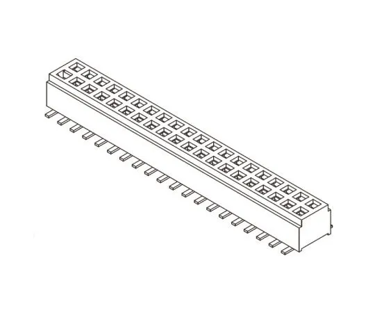 63-8122-99　Samtec CLM Series 1mm Pitch 40 Way 2 Row Straight PCB Socket, Surface Mount, Solder Termination　CLM-120-02-L-D