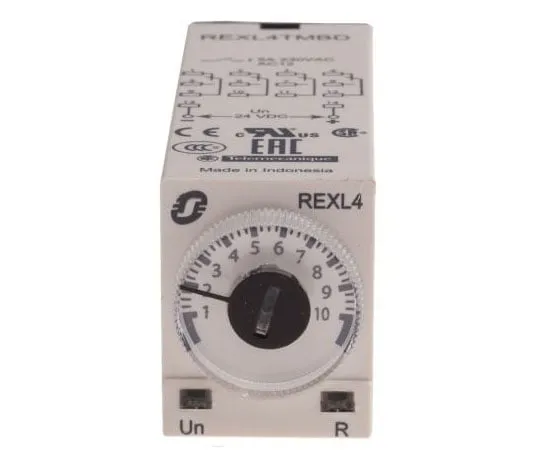 63-8079-25　Schneider Electric Multi Function Time Delay Relay, 0.1 s → 100 h, 24 V dc　REXL4TMBD