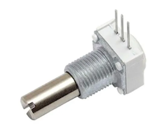 63-8320-04　Vishay 1 Gang Rotary Cermet Potentiometer with a 6.35 mm Dia. Shaft, 5kΩ, ±10%, 1W, Linear 249FGJS0XB25502KA　249FGJS0XB25502KA