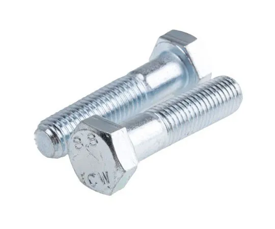 63-8082-37　Bright Zinc Plated Steel Hex Bolt, M14 x 60mm　917-3251