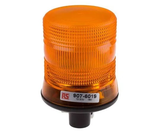 63-8071-39　LED, Flashing Beacon, Amber, DIN Rail, 10 → 30 V dc　907-6019