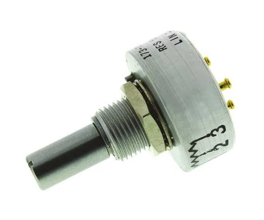 63-8304-60　Vishay 1 Gang Rotary Conductive Plastic Potentiometer with a 6.35 mm Dia. Shaft, 5kΩ, ±20%, 1W, Linear 157B502MX9001　157B502MX9001