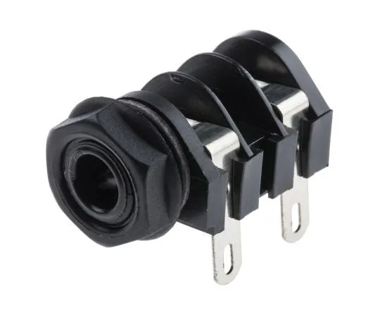 63-8076-66　RS PRO 1/4 in PCB Mount Stereo Jack Jack Socket, 3 Pole, 5A　913-1046