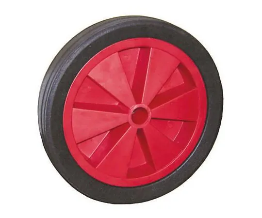 63-8342-30　Guitel Black, Red Rubber Castor Wheels, 125kg　GB27525.4/51RED