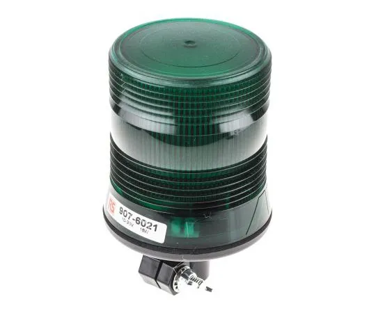 63-8071-40　LED, Flashing Beacon, Green, DIN Rail, 10 → 30 V dc　907-6021