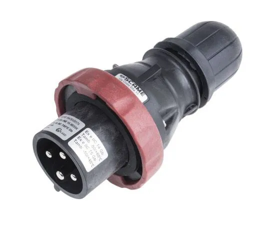 63-8064-71　3P+E IP66 ATEX Approved Power Connector, Plug, 32A 380 → 415 V ac　893-8057