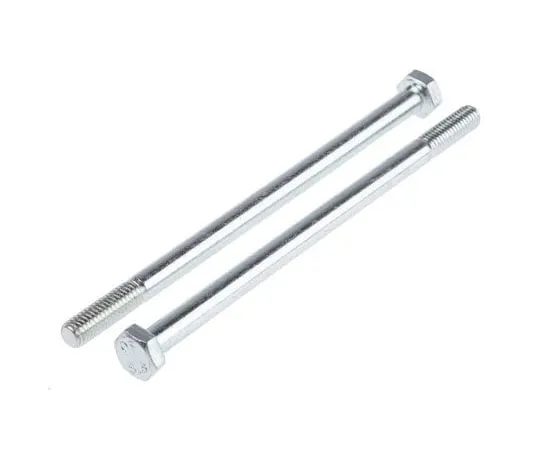 63-8082-09　Bright Zinc Plated Steel Hex Bolt, M6 x 110mm　917-3135